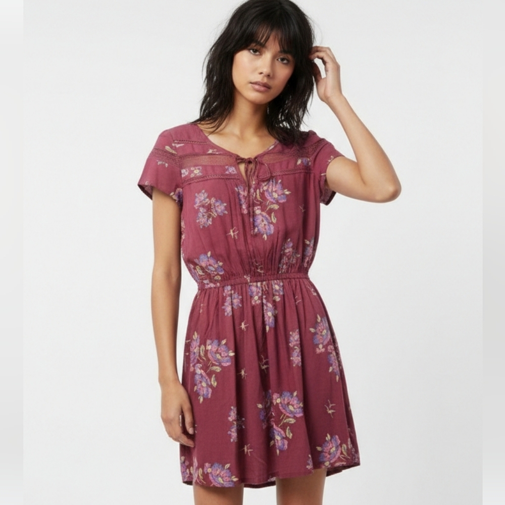 Matilda Jane Dress Mini Floral Boho Cottage Casual Summer S